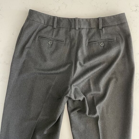 Brooks Brothers Caroline Fit Poly Viscose Blend Trousers Charcoal Grey Sz 6 - Picture 6 of 12